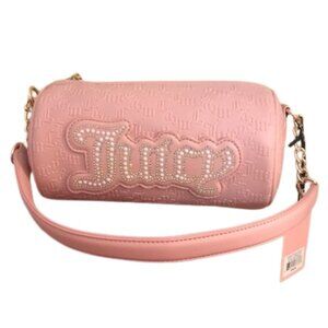 NWT Juicy Couture String of Pearls Roll Bag Pink
